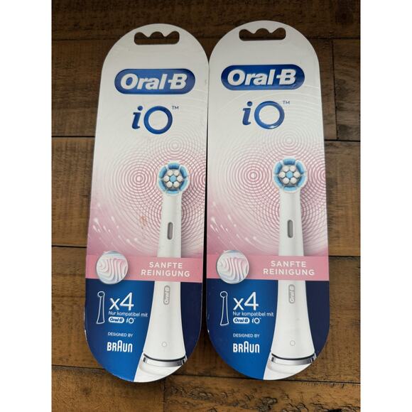 Oral-B IO Gentle Clean Replacement Brush Heads X8 White 2 Packs - Picture 1 of 4